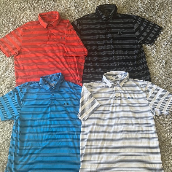 Under Armour Other - Under Armour Black and Blue Polo Shirts Casual Collection